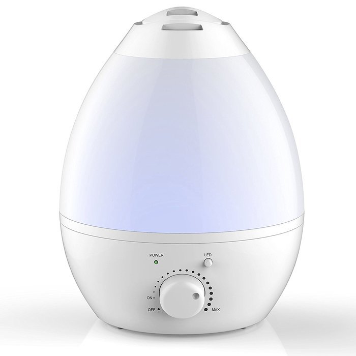 Bell & Howell 9959 Ultrasonic Color Changing Humidifier, White N2