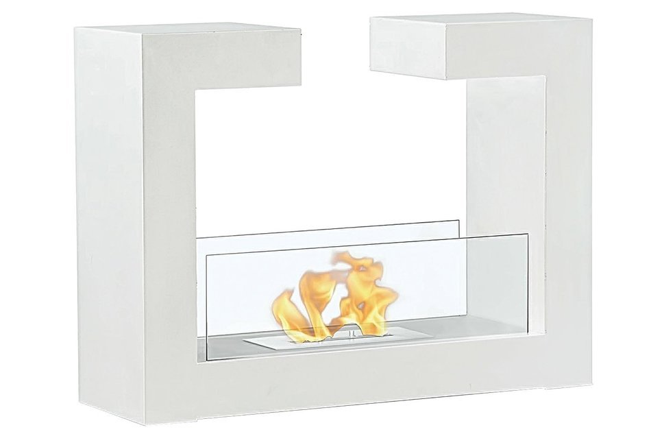 Moda Flame Beja Free Standing Ethanol Fireplace in Black N2