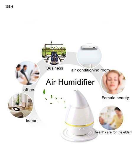 SEH- Air Humidifier.Essential Oil Diffuser,250ml USB Aroma Essential Oil Cool Mist Humidifier with Adjustable... N7