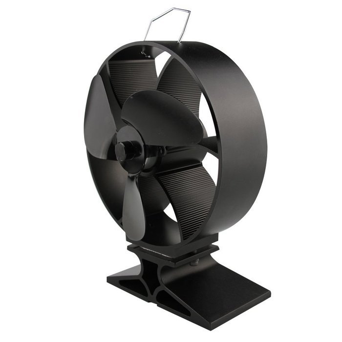 Neat834 Heat Powered Stove Fan, 4 Blades Round Wood Burning Stove Fan, High Airflow & Silent Performance, Save... N12