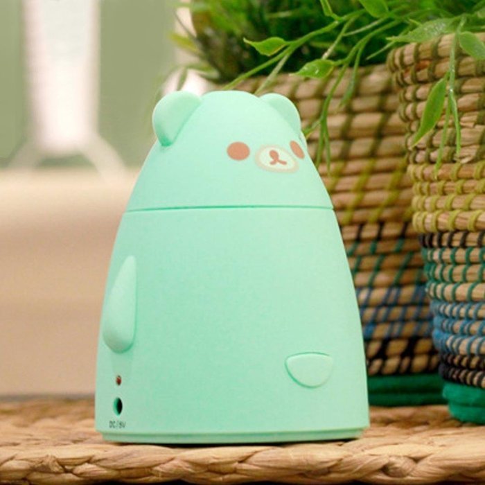 DZT1968 USB LED Ultrasonic Home Humidifier Air Diffuser Purifier Atomizer (Green) N2