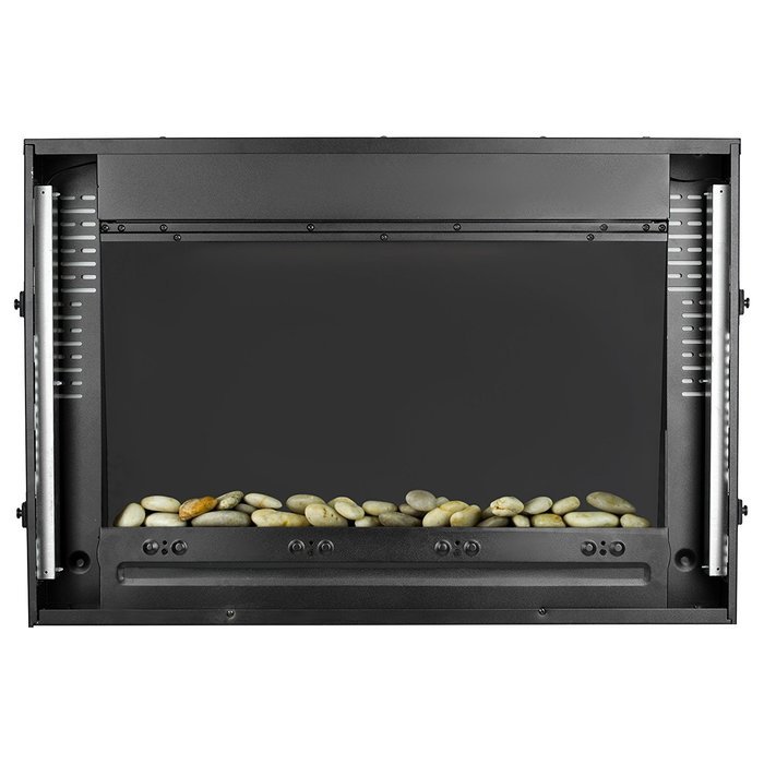 AKDY Wall Mount 36" 1500W Adjustable Heater Log Pebble 2 in 1 Electric Fireplace w/ LED Backlights Log Set 2 Setting... N6