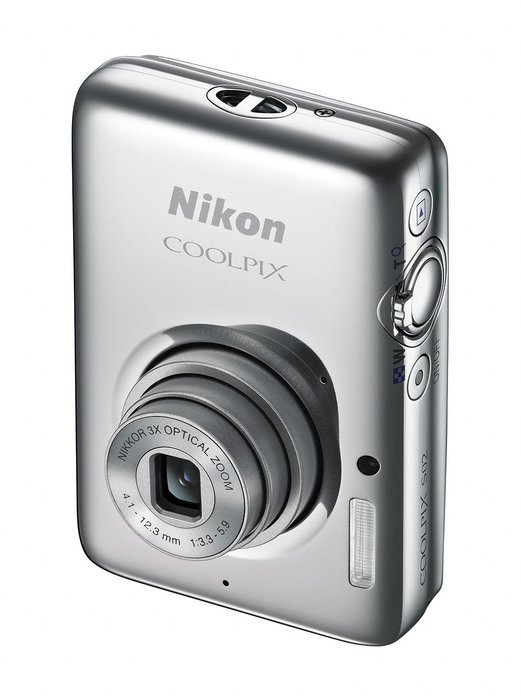 Nikon COOLPIX S02 digital camera ultra-small body Touch LCD Mirror Silver S02SL - International Version (No Warranty) N2