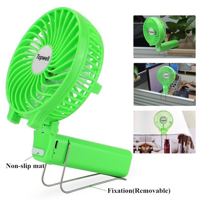 Topwell&reg; Rechargeable Fans Portable Handheld Fan Battery Operated Cooling Fan Electric Personal Fans Foldable... N38
