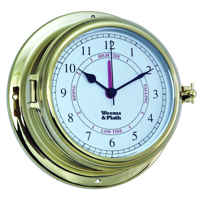 Weems and Plath Endurance II 135 Time and Tide Clock, Brass