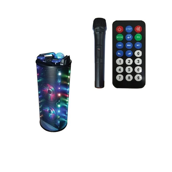 IQ Sound IQ-4810DJBT 2x10" Rechargeable DJ Speaker w/Bluetooth/FM/USB/SD/AUX-In/Mic/Remote