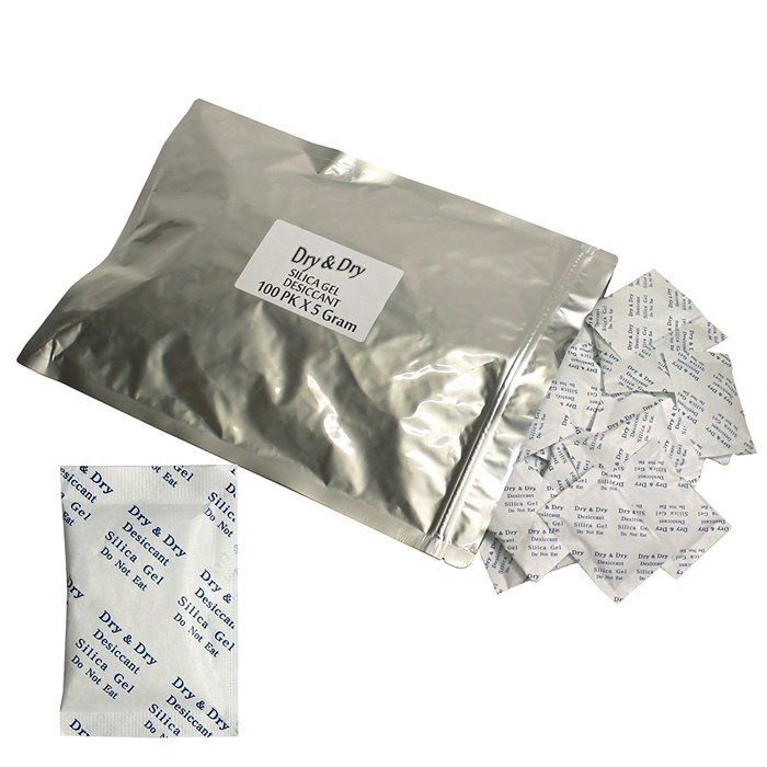 5 Gram Pack of 30 "Dry&Dry" Silica Gel Packets Desiccant Dehumidifiers N2