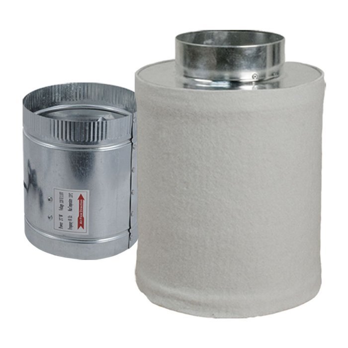 Lighthouse Hydro Fan Filter Combo, Includes 6-Inch Duct Fan and 6 by 14-Inch Hydroponic Filter