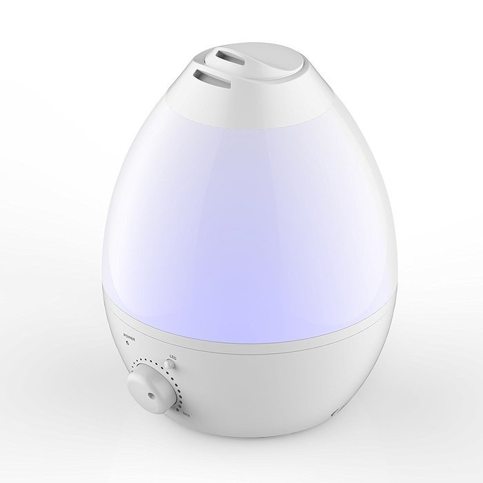 Bell & Howell 9959 Ultrasonic Color Changing Humidifier, White N6