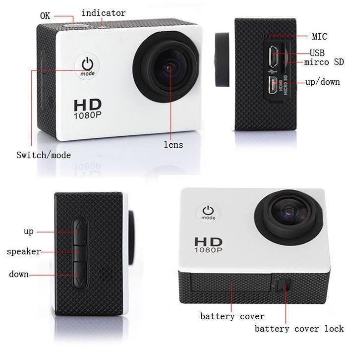 S8Q SJ4000 Wifi Helmet Sports DV 1080p Full HD 12mp Car Recorder Diving Bicycle Action Camera 1.5 Inch LCD 170... N3