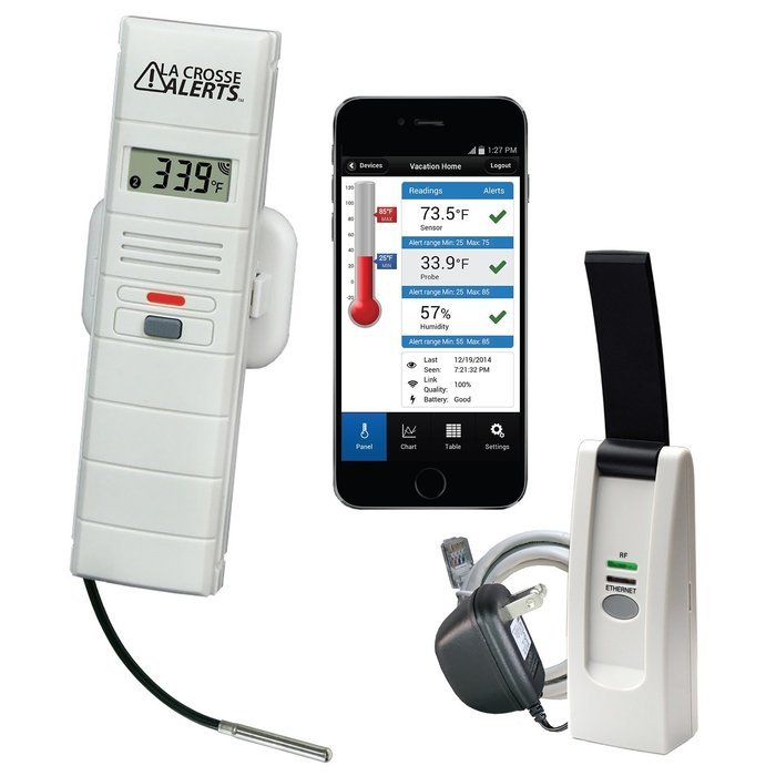 La Crosse Technology 926-25102-PET La Crosse Alerts 926-25102-PET Aquarium Monitoring System with Wet Probe for... N4