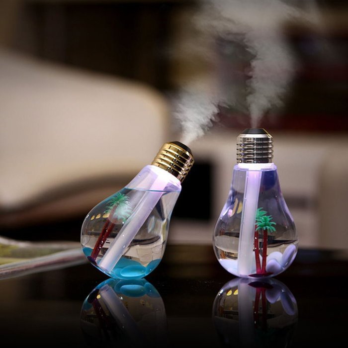 UnitedPlug 400ml Electric USB Mini Portable Travel Home Office Ultrasonic Air Cool Mist Humidifier Colorful lights... N3