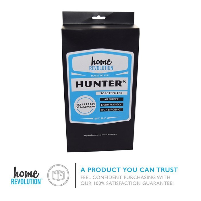 Hunter 30962 Comparable Air Purifier Replacement Filter; Home Revolution Brand Quality Replacement (1) N6
