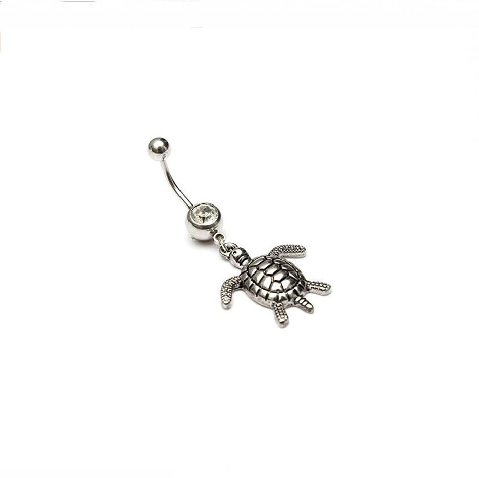 Dedegui 14g Bronze Sea Turtle Belly Button Navel Ring Body Piercing Jewelry