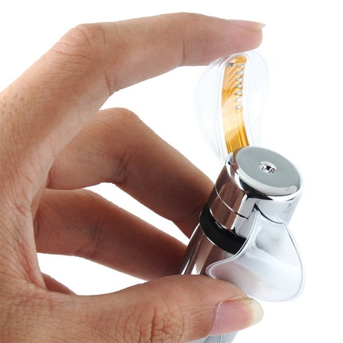 Ejoy® Mini USB Powered Flexible Gooseneck Fan LED Cooling Flashing USB