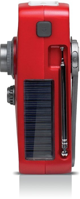 American Red Cross FRX2 Hand Turbine AM/FM Weather Radio with Smartphone Charger - Red (ARCFRX2WXR) N3