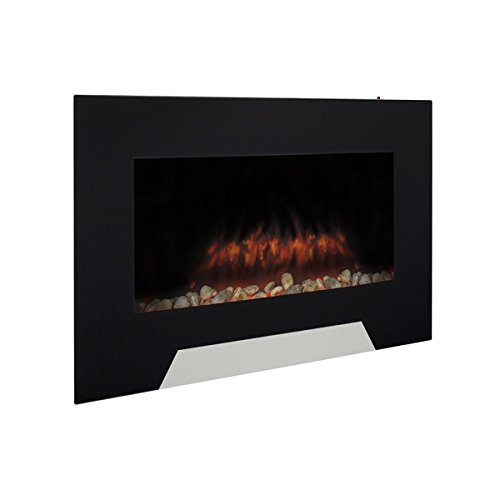 CorLiving FPE-205-F Wall Mounted Electric Fireplace with Thermostat Control And Dimmer Switch N2