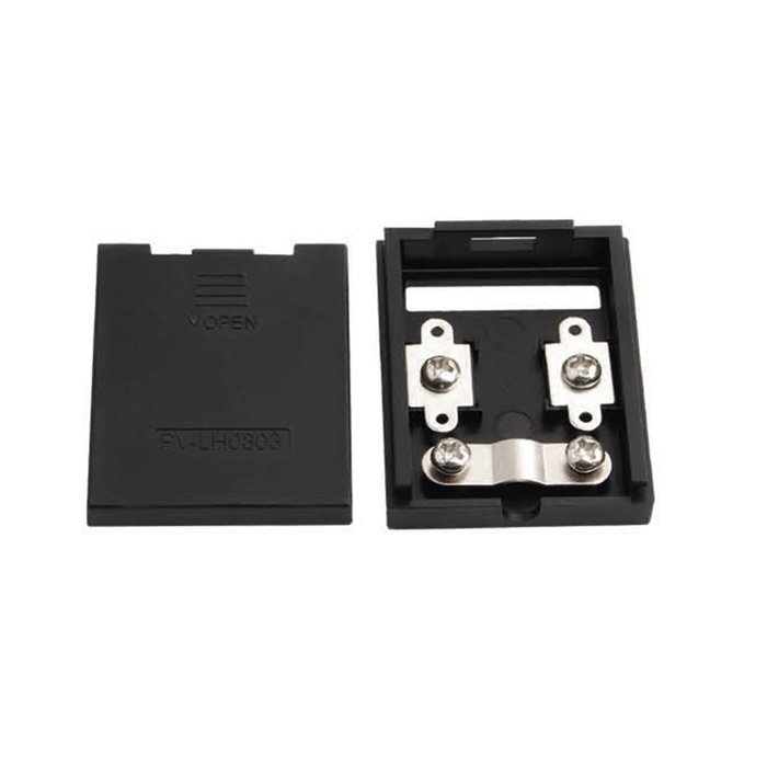 Black Solar Junction Box PV Connecting Box with No Diode No Cable 1W-30W 3A N3