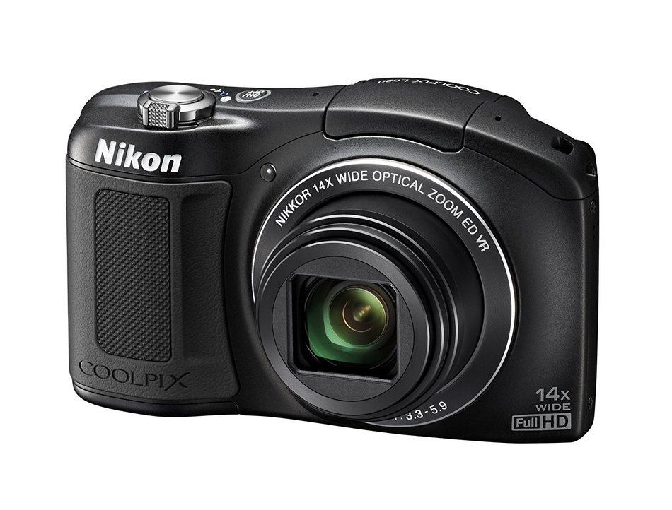 Nikon COOLPIX L620 18.1 MP CMOS Digital Camera with 14x Zoom Lens and Full 1080p HD Video (Black) (Certified Refurbished) N12