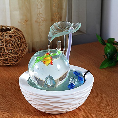 FEI&S Ceramic Flowing Water humidifier living room desk creative Gifts, Home Decor ornaments #23