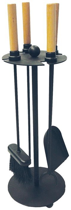 Muskoka Onyx Series 5 Piece Matte Black Fireplace Tool Set