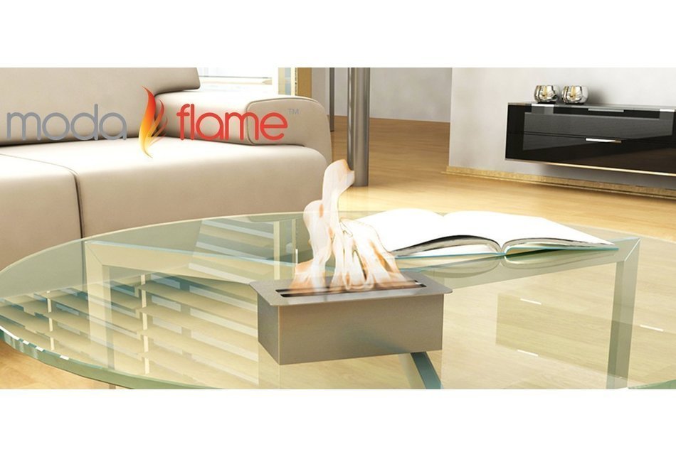 Moda Flame 12" Ventless Ethanol Fireplace Burner Insert