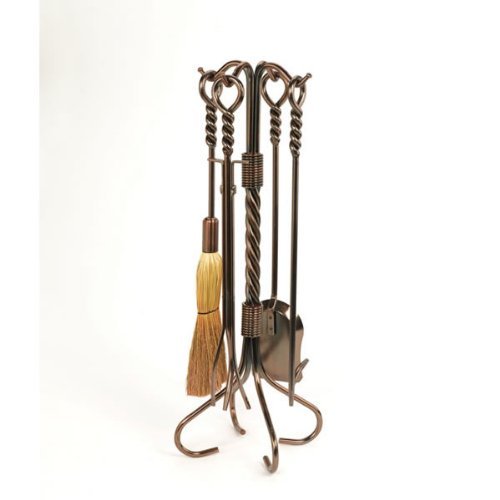 Woodfield 61025 Oil Rubbed Bronze Woodfield 30" Tall Oil-Rubbed Bronze 4 Piece Twisted Rope Tool Set