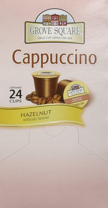 GROVE SQUARE HAZELNUT CAPPUCCINO 96 Single serve cups N2