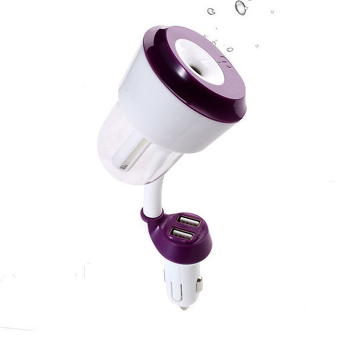 Hatop Car Humidifier Air Purifier Freshener Travel Car Portable With USB Interface (Black) N5