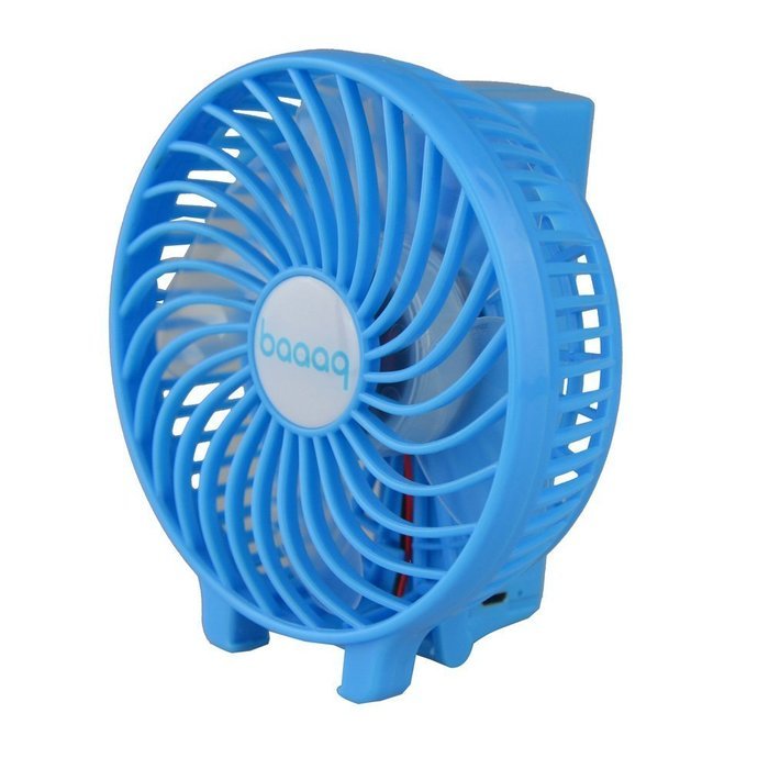 Baaaq Handheld Mini Battery Fan Foldable Fans for Home and Travel (Foldable Fans, Blue) N3