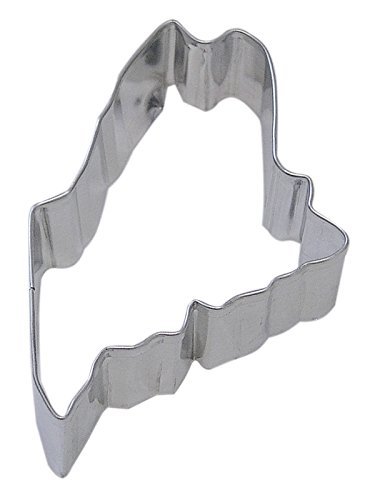 CybrTrayd R&M Maine State Tinplated Steel Cookie Cutter, Silver, Bulk Lot of 12