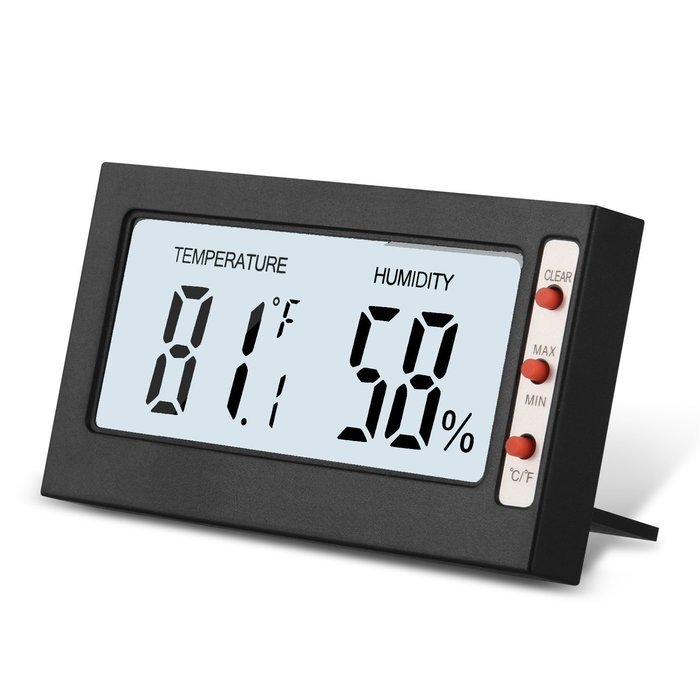 Sungwoo Indoor Digital Thermometer Humidity Meter, Hygrometer and Temperature Gauge with Big LCD screen and Max... N3
