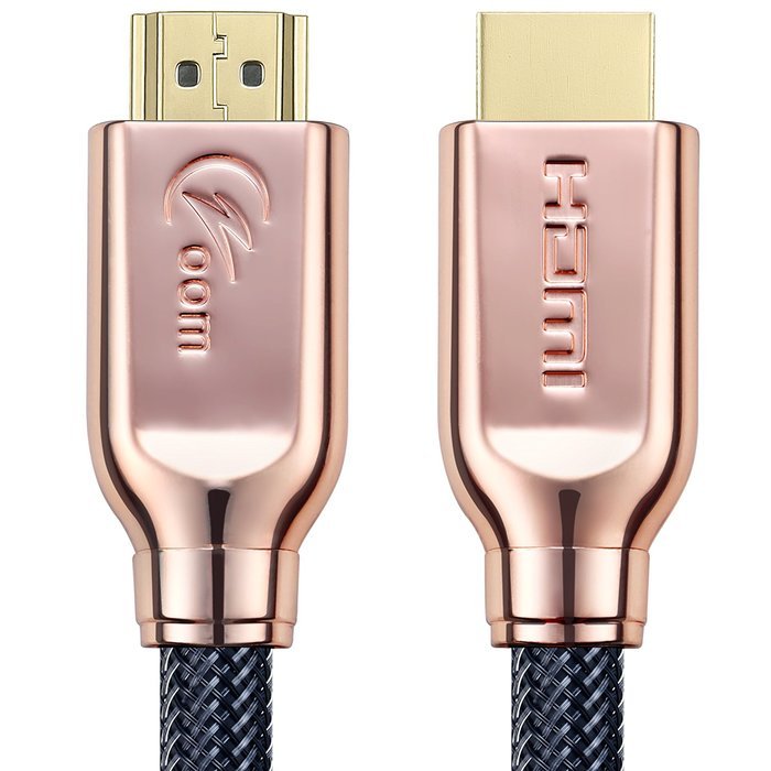 Czoom HDMI Cable 15 Feet - HDMI 2.0 - High Speed 18Gbps - Nylon Braided Cord - Gold Plated Connectors - Supports...