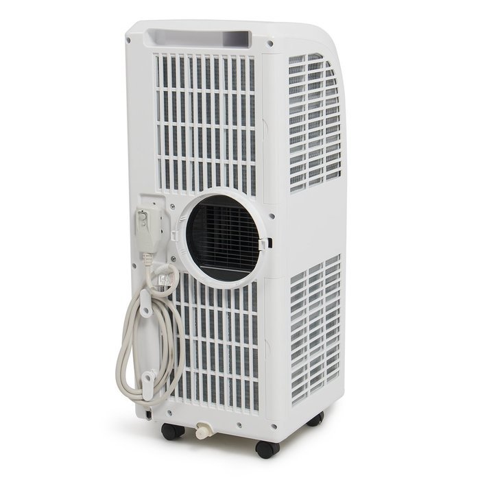 Della 8,000 BTU Portable Air Conditioner Cooling Fan Dehumidifier A/C Remote Control + Window Vent Kit, White N4