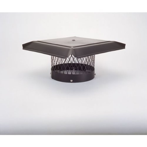 HomeSaver Pro 8" Galvanized Round Chimney Cap 3/4" Mesh