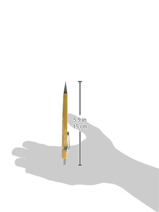 Pentel Sharp Automatic Pencil, 0.9mm Lead Size, Yellow Barrel, Box of 12 (P209G) N4