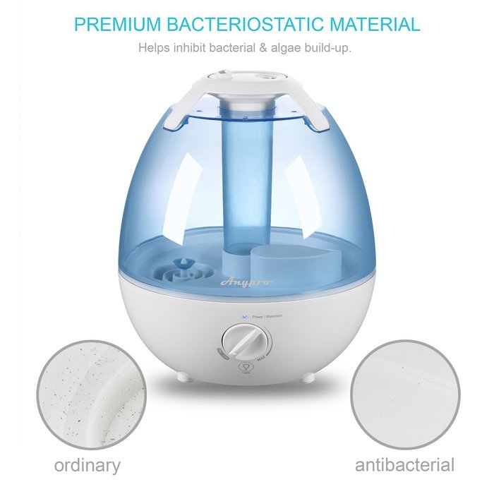 Cool Mist Ultrasonic Humidifier, Anypro 3.5L Anti-mold Steam Vaporizer with Super Quiet Operation, Automatic Shut-off... N2