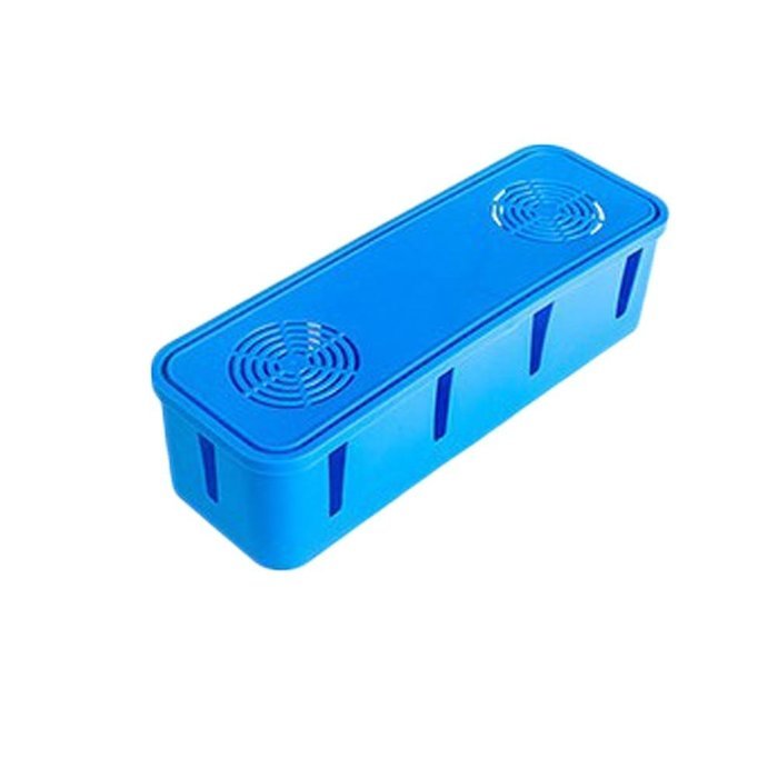 DSSY Power Cord Socket Storage Box With Cooling Holes - Blue