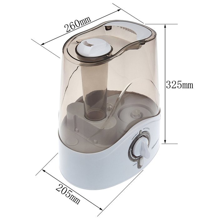 HOMEIMAGE 1.5 Gallons Output per day, 4.5L (1.19Gallon) Large Tank Capacity Cool Mist Humidifier- HI-B21BLACK N2