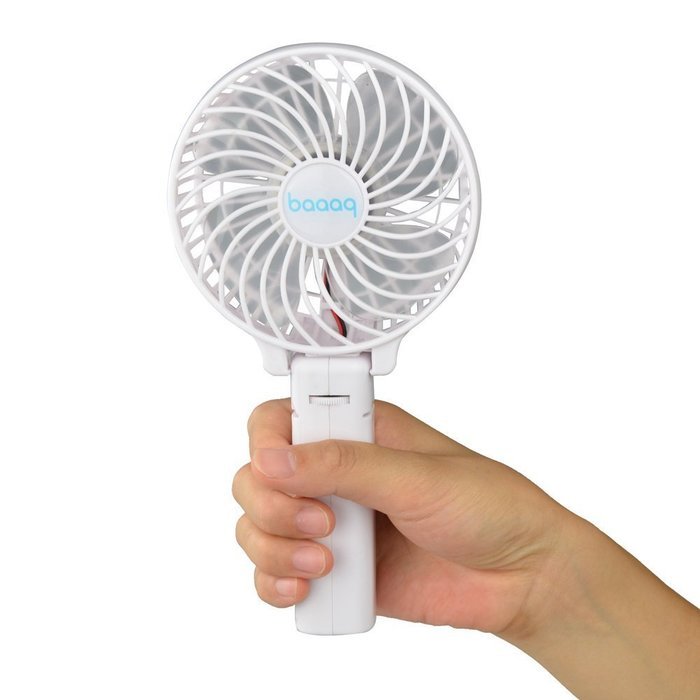 Baaaq Handheld Mini Battery Fan Foldable Fans for Home and Travel (Foldable Fans, Blue) N6