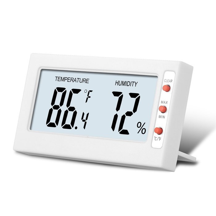 Sungwoo Indoor Digital Thermometer Humidity Meter, Hygrometer and Temperature Gauge with Big LCD screen and Max... N7