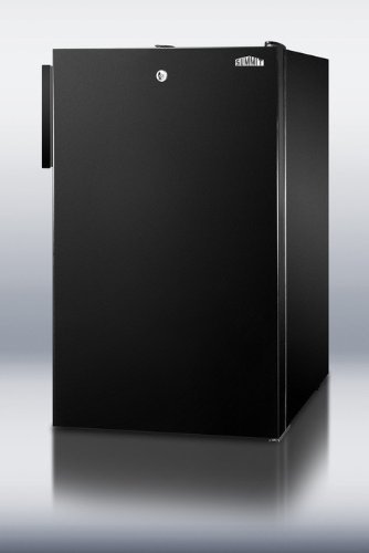 Summit CM421BL 20" Medically Approved Compact Refrigerator with 4.1 cu. ft. Capacity Manual Defrost Door Lock...