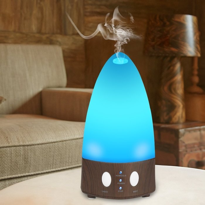 Aidodo Essential Oil Diffuser, 100ML Portable Mist Aroma Diffuser with 7 Color Changing LED Lights for Home and... N3
