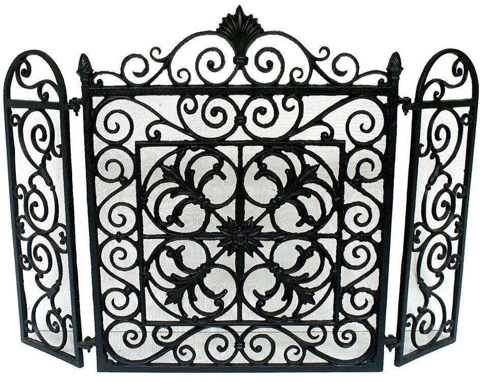 NACH Scroll Fireplace Screen