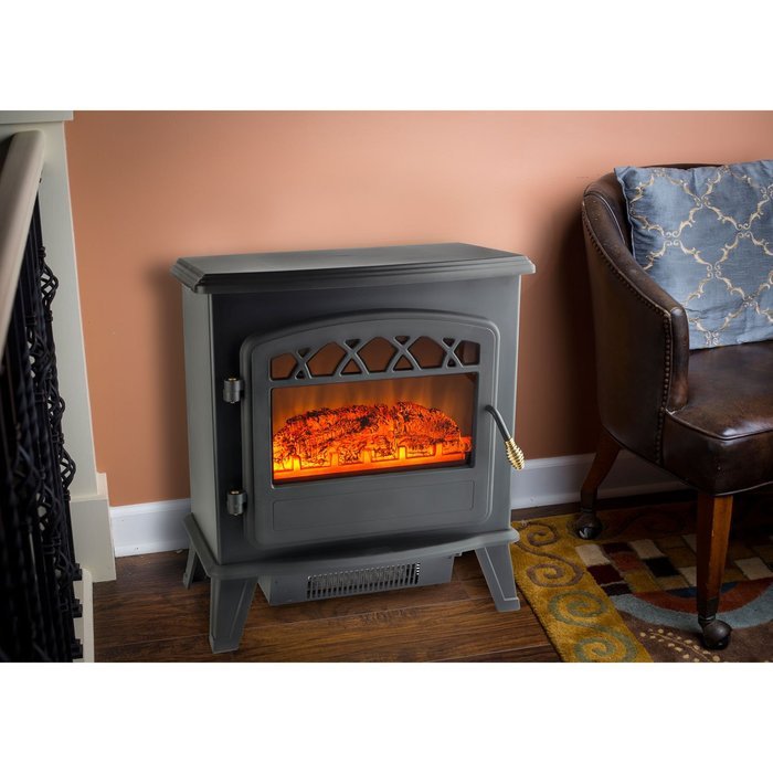 Warm House ORF-10340 Ottawa Retro-Style Floor-Standing Electric Fireplace