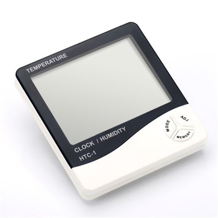 YARBAR Temperature and Humidity Meter with Alarm Clock Hygrometer N2