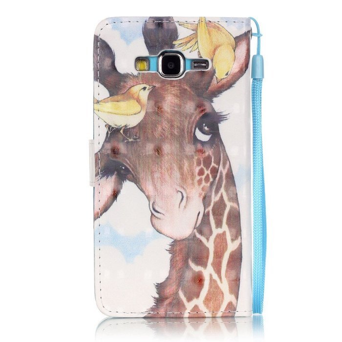 Samsung Galaxy Grand Prime Case,Yaheeda [3D Colored Drawing] [Flip Fit] Premium PU Leather Card-Slots Cash-Slots... N59