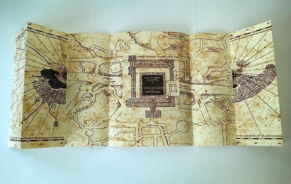 The Marauder's Map Hogwarts School of Witchcraft & Wizardry N4