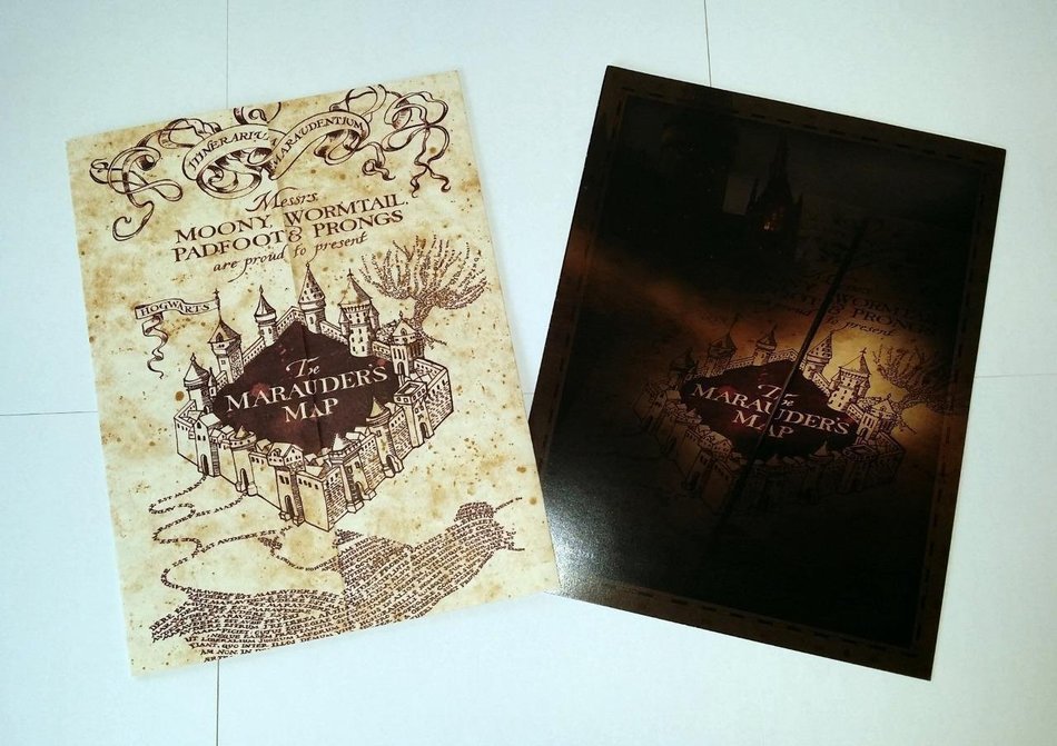 The Marauder's Map Hogwarts School of Witchcraft & Wizardry N6