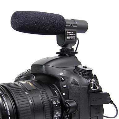 admomon KingMa Stereo Microphone MIC for Canon T3i T2i 7D 5D 60D Nikon D3S D7000 DSLR DV K7 K5